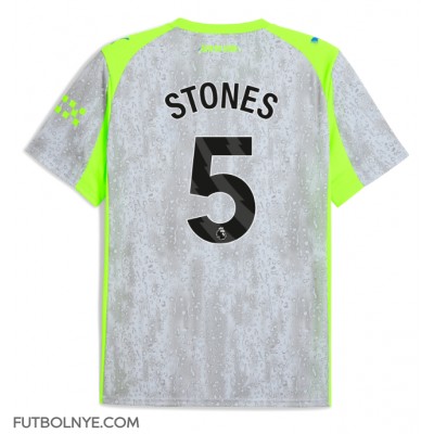 Camiseta Manchester City John Stones #5 Tercera Equipación 2025-26 manga corta Camiseta Manchester City John Stones #5 Tercera Equipación 2025-26 manga corta